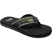 Quiksilver Teenslippers 'Monkey Abyss' beige / olijfgroen / zwart