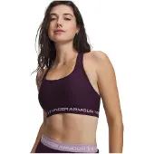 Under Armour Crossback Mid Bra-PPL Dames Sporttrui - Paars Echo - Mauve Roze