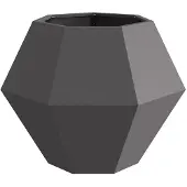 vidaXL Plantenbak 2 st Zwart 75 x 75 x 60 cm Staal
