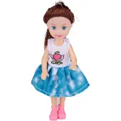 Eddy Toys Fashion Doll Mini 5-Delig - Set Van 5 Kleine Babypopjes Voor Kinderen - Gemaakt Van Kunststof En Textiel - Met Verschillende Kleurrijke Outfits - Meerkleurig - Vanaf 1 Jaar