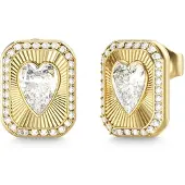 GUESS Oorbellen 'CRYSTAL LOVE' goud