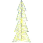 vidaXL Kerstboom 100 LED's Warmwit 120 cm PET