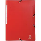 Exacompta Elastomap 3 kleppen PP 5/10de Ondoorschijnend - A4 - Geassorteerd - 55840E