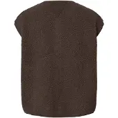 Pieces Bodywarmer 'PCKatty' chocoladebruin