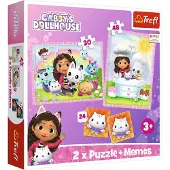 Trefl Puzzel - 4 In 1 - Gabi met een kattenvriend - Gabi's kattenhuis - 93382