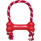 Kong goodie bone met touw - 7-16 kg 18x4,5x6,5 cm - Honden speelgoed