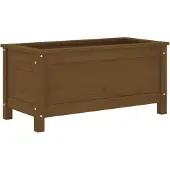 vidaXL Plantenbak 82,5x40x39 cm massief grenenhout honingbruin