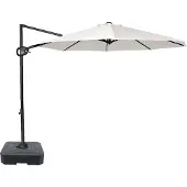 Axi Solea Zweefparasol Ø 300cm incl vulbare parasolvoet Antraciet/beige – Complete set