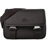 Lacoste schoudertas Messenger Bag Buffle donkerbruin