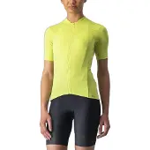 Castelli Anima 4 wielershirt Dames Helder Lime, Maat XS