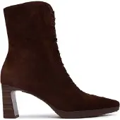 Hispanitas Dames Bruine leren enkellaarsjes Bangkok (38), Leer, 3 tot 5 cm, Ritssluiting, Casual HI265227