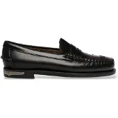 Sebago Dames Zwarte Dan Scarabeo mocassins (36), Leer, Plat, Geen, Klassiek 76114YW