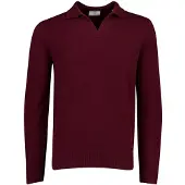 Born with Appetite polo lange mouw bordeaux