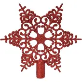 Kaemingk Decoris Piek sneeuwvlok 20,5x19cm kerstrood
