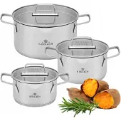 Gerlach Ambiente Pannenset RVS 6 Delen met Deksel