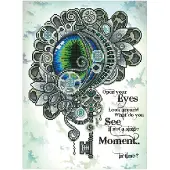 Diamond Dotz - Diamond painting volwassenen - Mandala met oog 57 x 42cm - Ronde steentjes - Volledig pakket