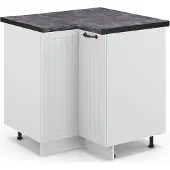 Vicco Hoekkast Fame-Line Wit Landhuis 80.5 cm , WB Antraciet, Model 46006