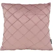 NOVÉE Velvet cross oudroze kussenhoes | 45x45 cm | velvet/polyester