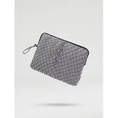 Ölend Padded Laptop Sleeve: Cotton vichy black / 13” & 14” laptop