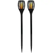 LUMI JARDIN Set of 2 Maity Sun mini solar torches - - LED - H 70 cm - Warm white