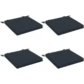 vidaXL Zitkussens SOEST 4 st 100% Polyester Donkerblauw 40 x 40 x 5 cm