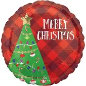 Amscan Folieballon Christmas Tree 45 Cm Rood