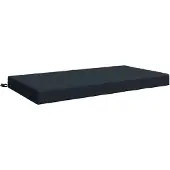 vidaXL Zitkussen SOEST 100% Polyester Donkerblauw 120 x 80 x 10 cm