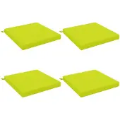 vidaXL Zitkussens SOEST 4 st 100% Polyester Heldere Groen.