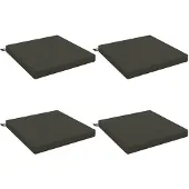 vidaXL Zitkussens SOEST 4 st 100% Polyester Antraciet 80 x 80 x 7 cm