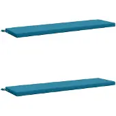 vidaXL Bankkussens SOEST 2 st 100% Polyester Lichtblauw