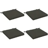 vidaXL Zitkussens SOEST 4 st 100% Polyester Antraciet 45 x 45 x 5 cm
