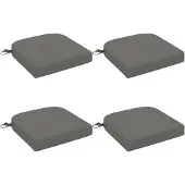 vidaXL 4-delige zitkussens SOEST 4 st 100% Polyester Grijs