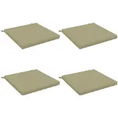 vidaXL Zitkussens SOEST 4 st 100% Polyester Lichtgroen 70 x 70 x 5 cm