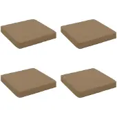 vidaXL 4-Piece Zitkussens VUGHT 4 st 100% Polyester Taupe