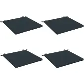 vidaXL Zitkussens SOEST 4 st 100% Polyester Donkerblauw 80 x 80 x 3 cm