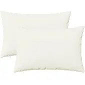 vidaXL Kussensloop 2 st HEERLEN Wit 50 x 70 cm Stof