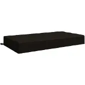 vidaXL Zitkussen SOEST 100% Polyester Zwart 120 x 60 x 15 cm