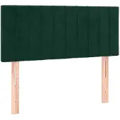 vidaXL Hoofdbord 100x5x78/88 cm fluweel donkergroen