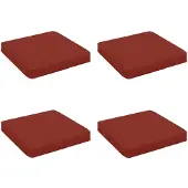 vidaXL 4-Piece Zitkussens VUGHT 4 st 100% Polyester Rood