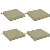 vidaXL Zitkussens SOEST 4 st 100% Polyester Lichtgroen 50 x 50 x 7 cm