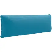 vidaXL Rugkussen PUTTEN 100% Polyester Lichtblauw 120 x 40 x 15 cm