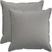vidaXL Kussensloop 2 st HOUTEN Wolkgrijs 80 x 80 cm Faux Linnen