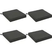 vidaXL Zitkussens SOEST 4 st 100% Polyester Antraciet 45 x 45 x 7 cm