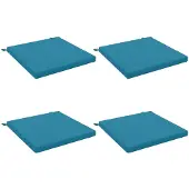vidaXL Zitkussens SOEST 4 st 100% Polyester Lichtblauw 60 x 60 x 5 cm