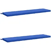 vidaXL Bankkussens SOEST 2 st 100% Polyester Koninklijk Blauw