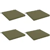 vidaXL Zitkussens SOEST 4 st 100% Polyester Olijfgroen 70 x 70 x 5 cm