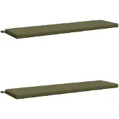 vidaXL Bankkussens SOEST 2 st 100% Polyester Olijfgroen