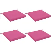 vidaXL Zitkussens SOEST 4 st 100% Polyester Roze 45 x 45 x 5 cm