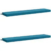 vidaXL Bankkussens SOEST 2 st 100% Polyester Lichtblauw