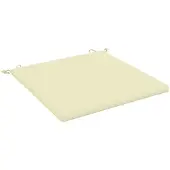vidaXL Zitkussens SOEST 100% Polyester Crèmekleurig 80 x 80 x 3 cm